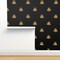 Napoleonic Bees French Gold Black Honeybee Antique Custom Removable Wallpaper by Spoonflower Peel & Stick Wallpaper 2FT Wide